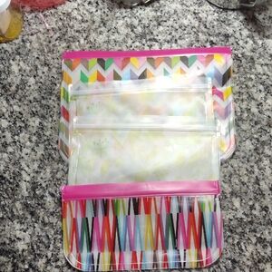 Colorful Chevron Food Storage Bag